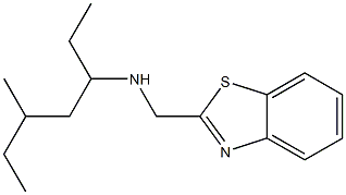 (1,3-benzothiazol-2-ylmethyl)(5-methylheptan-3-yl)amine Struktur