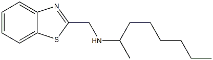 (1,3-benzothiazol-2-ylmethyl)(octan-2-yl)amine Struktur