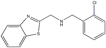 (1,3-benzothiazol-2-ylmethyl)[(2-chlorophenyl)methyl]amine Struktur