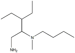 (1-amino-3-ethylpentan-2-yl)(butyl)methylamine Struktur