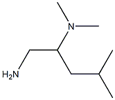 (1-amino-4-methylpentan-2-yl)dimethylamine Struktur