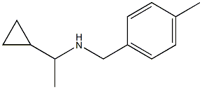 (1-cyclopropylethyl)[(4-methylphenyl)methyl]amine Struktur