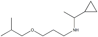 (1-cyclopropylethyl)[3-(2-methylpropoxy)propyl]amine Struktur