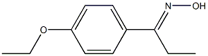 (1E)-1-(4-ethoxyphenyl)propan-1-one oxime Struktur