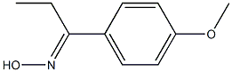 (1E)-1-(4-methoxyphenyl)propan-1-one oxime Struktur