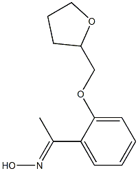 (1E)-1-[2-(tetrahydrofuran-2-ylmethoxy)phenyl]ethanone oxime Struktur