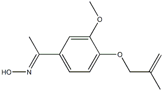 (1E)-1-{3-methoxy-4-[(2-methylprop-2-enyl)oxy]phenyl}ethanone oxime Struktur