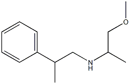 (1-methoxypropan-2-yl)(2-phenylpropyl)amine Struktur