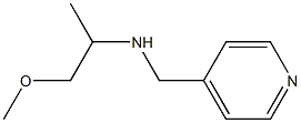 (1-methoxypropan-2-yl)(pyridin-4-ylmethyl)amine Struktur