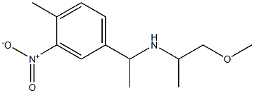 (1-methoxypropan-2-yl)[1-(4-methyl-3-nitrophenyl)ethyl]amine Struktur