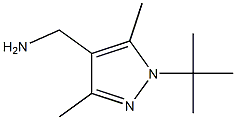 (1-tert-butyl-3,5-dimethyl-1H-pyrazol-4-yl)methylamine Struktur