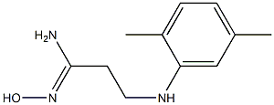 (1Z)-3-[(2,5-dimethylphenyl)amino]-N'-hydroxypropanimidamide Struktur