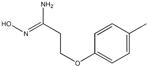 (1Z)-N'-hydroxy-3-(4-methylphenoxy)propanimidamide Struktur