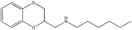 (2,3-dihydro-1,4-benzodioxin-2-ylmethyl)(hexyl)amine Struktur