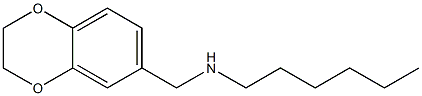 (2,3-dihydro-1,4-benzodioxin-6-ylmethyl)(hexyl)amine Struktur