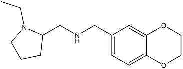 (2,3-dihydro-1,4-benzodioxin-6-ylmethyl)[(1-ethylpyrrolidin-2-yl)methyl]amine Struktur