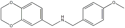 (2,3-dihydro-1,4-benzodioxin-6-ylmethyl)[(4-methoxyphenyl)methyl]amine Struktur