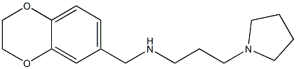 (2,3-dihydro-1,4-benzodioxin-6-ylmethyl)[3-(pyrrolidin-1-yl)propyl]amine Struktur