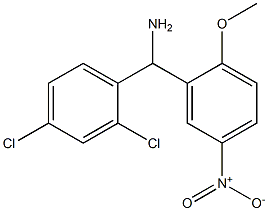 (2,4-dichlorophenyl)(2-methoxy-5-nitrophenyl)methanamine Struktur