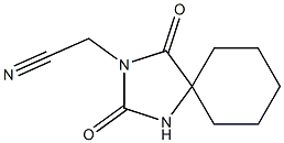 (2,4-dioxo-1,3-diazaspiro[4.5]dec-3-yl)acetonitrile Struktur