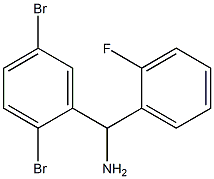 (2,5-dibromophenyl)(2-fluorophenyl)methanamine Struktur