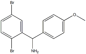 (2,5-dibromophenyl)(4-methoxyphenyl)methanamine Struktur