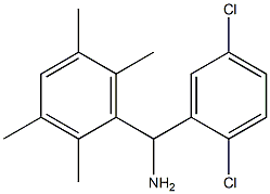 (2,5-dichlorophenyl)(2,3,5,6-tetramethylphenyl)methanamine Struktur