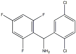 (2,5-dichlorophenyl)(2,4,6-trifluorophenyl)methanamine Struktur