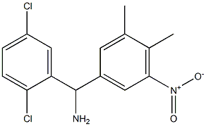 (2,5-dichlorophenyl)(3,4-dimethyl-5-nitrophenyl)methanamine Struktur