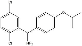 (2,5-dichlorophenyl)[4-(propan-2-yloxy)phenyl]methanamine Struktur