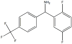 (2,5-difluorophenyl)[4-(trifluoromethyl)phenyl]methanamine Struktur