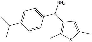 (2,5-dimethylthiophen-3-yl)[4-(propan-2-yl)phenyl]methanamine Struktur