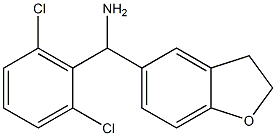 (2,6-dichlorophenyl)(2,3-dihydro-1-benzofuran-5-yl)methanamine Struktur