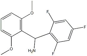 (2,6-dimethoxyphenyl)(2,4,6-trifluorophenyl)methanamine Struktur