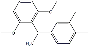 (2,6-dimethoxyphenyl)(3,4-dimethylphenyl)methanamine Struktur