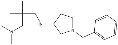 (2-{[(1-benzylpyrrolidin-3-yl)amino]methyl}-2-methylpropyl)dimethylamine Struktur