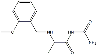 (2-{[(2-methoxyphenyl)methyl]amino}propanoyl)urea Struktur