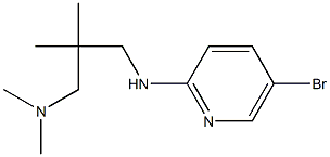 (2-{[(5-bromopyridin-2-yl)amino]methyl}-2-methylpropyl)dimethylamine Struktur