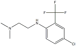 (2-{[4-chloro-2-(trifluoromethyl)phenyl]amino}ethyl)dimethylamine Struktur