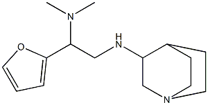 (2-{1-azabicyclo[2.2.2]octan-3-ylamino}-1-(furan-2-yl)ethyl)dimethylamine Struktur