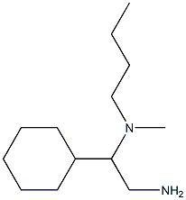 (2-amino-1-cyclohexylethyl)(butyl)methylamine Struktur