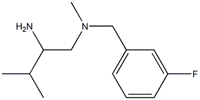 (2-amino-3-methylbutyl)[(3-fluorophenyl)methyl]methylamine Struktur