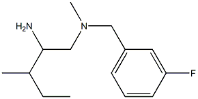 (2-amino-3-methylpentyl)[(3-fluorophenyl)methyl]methylamine Struktur