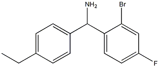 (2-bromo-4-fluorophenyl)(4-ethylphenyl)methanamine Struktur