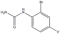 (2-bromo-4-fluorophenyl)urea Struktur