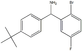 (2-bromo-5-fluorophenyl)(4-tert-butylphenyl)methanamine Struktur