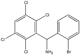 (2-bromophenyl)(2,3,5,6-tetrachlorophenyl)methanamine Struktur