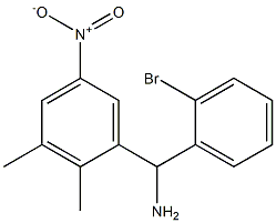 (2-bromophenyl)(2,3-dimethyl-5-nitrophenyl)methanamine Struktur