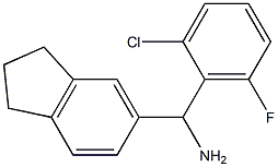 (2-chloro-6-fluorophenyl)(2,3-dihydro-1H-inden-5-yl)methanamine Struktur