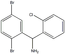 (2-chlorophenyl)(2,5-dibromophenyl)methanamine Struktur